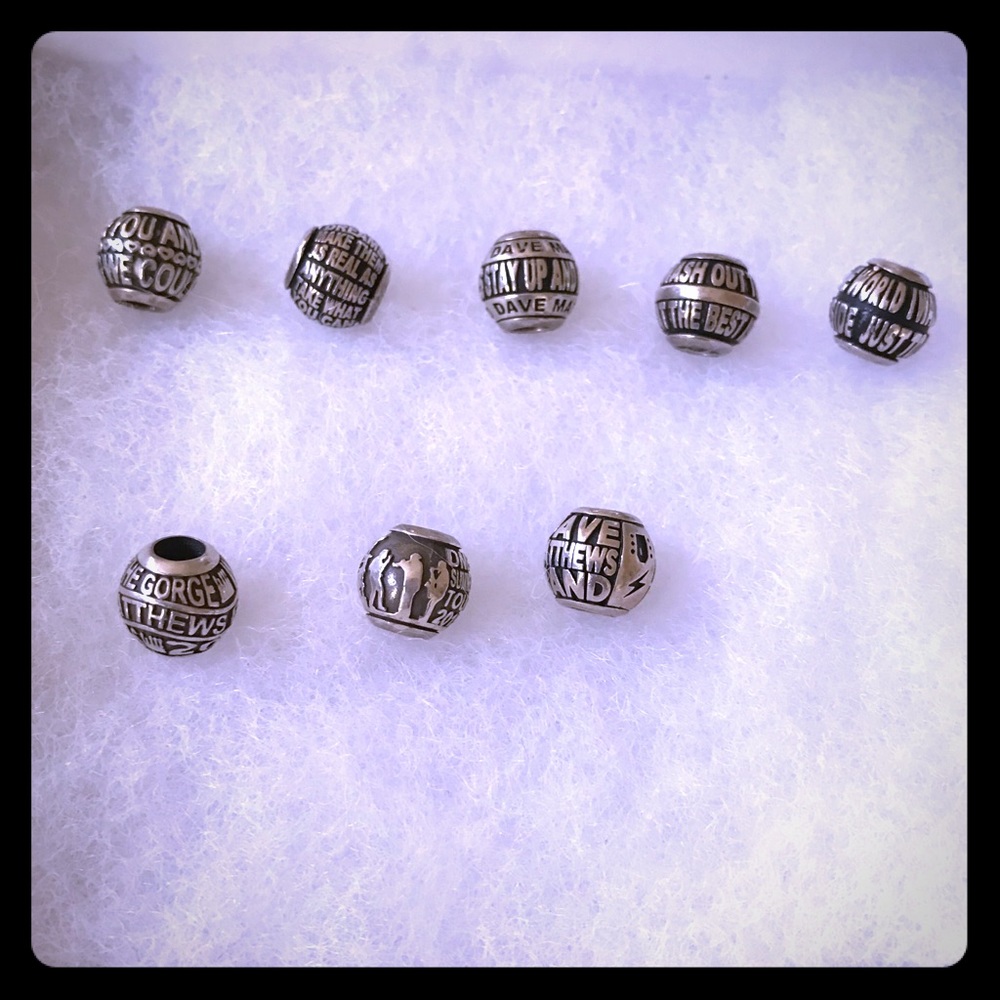 7 DMB lyric beads fits Pandora